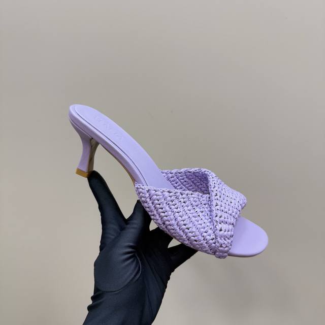 Bottega Venet* Woven 's Latest And Most Classic Woven High-Heeled Sandals! Featu
