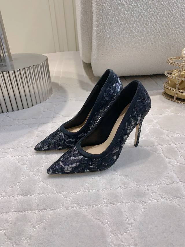 Flat Heel, High Heel Gianvitor Ross* New Lace High Heels, Elegant And Graceful,