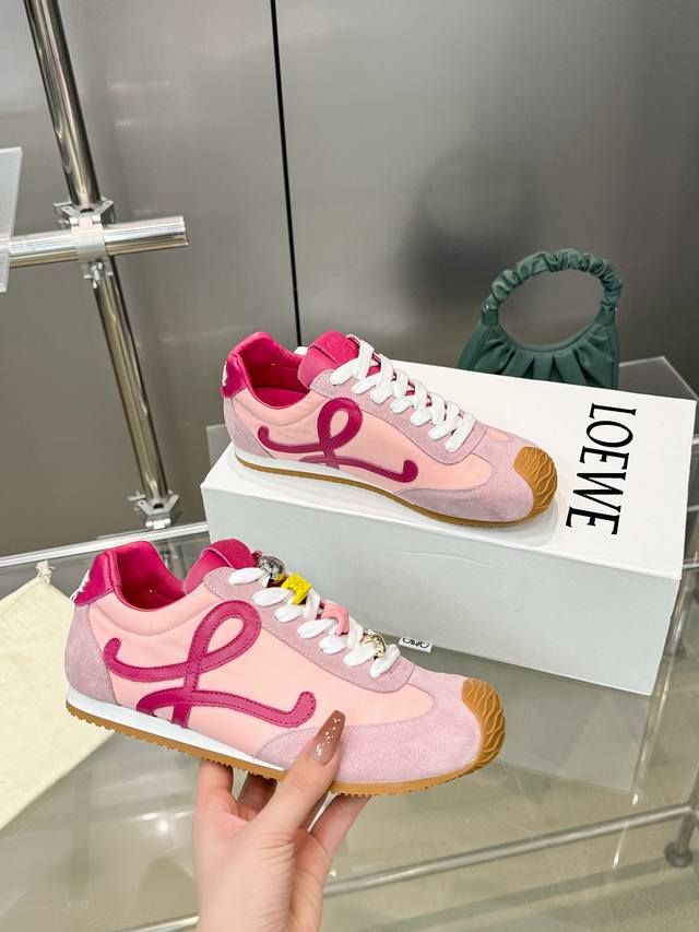 Loewe 2025 Ballet Runner 2.0 New Ballet Shoes Superb! Asymmetrical Toe Design, A