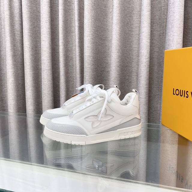 Men's Exclusive 2025 Louis Vuitton Lvtraine Mini Bread-Inspired Sneakers Virgil