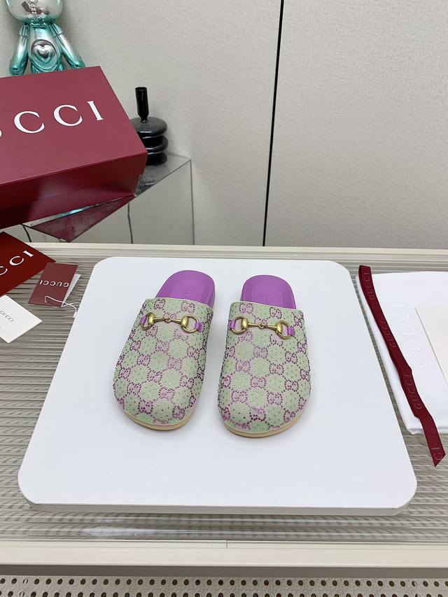 Factory-Made High Version. Gucci 25Ss New Spring/Summer Collection Gg Horsebit S