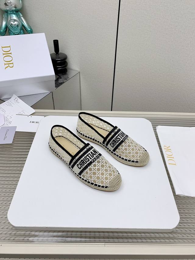 Factory-Direct High-End Version 25Ssdio* Straw-Woven Embroidery Fisherman's Shoe