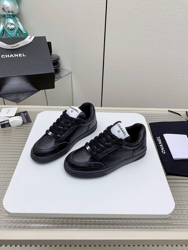 Factory-Made High-End Version Chanel Panda Shoes 25Sf Latest Model Full Leather