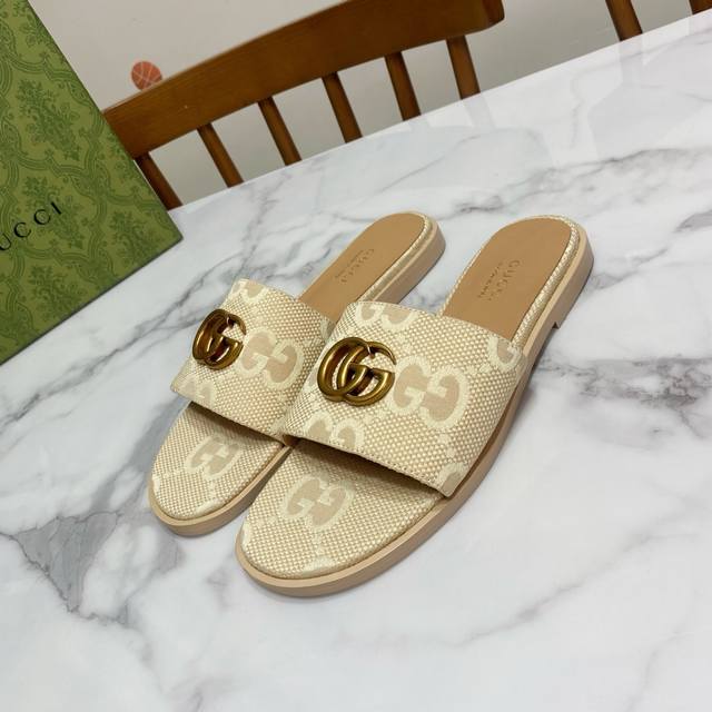 Yellow Gucci Buckle Chunky Heel Strappy Sandals, Classic Saddle Buckle Design, T