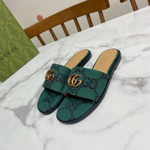 Dark Green Gucci Buckle Chunky Heel Strappy Sandals, Classic Saddle Buckle Desig