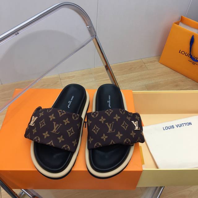 Lv Pillow Comfort Series Couple's Magic Tape Slippers Ultra-Comfortable To Wear,