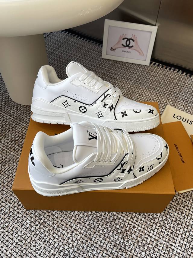 2025 Latest Lv Trainer Series Sports Shoes. Entirely Custom-Made With Premium Ma