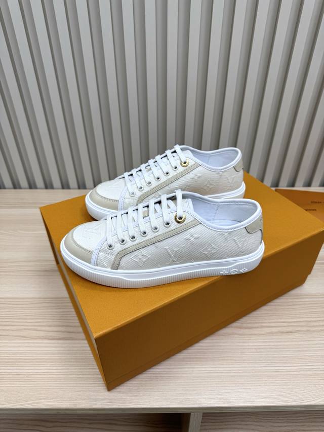 25 Hot New Arrival!Top-Tier Version: Women's White Sneakers Lv Donkey Brand L-Fa