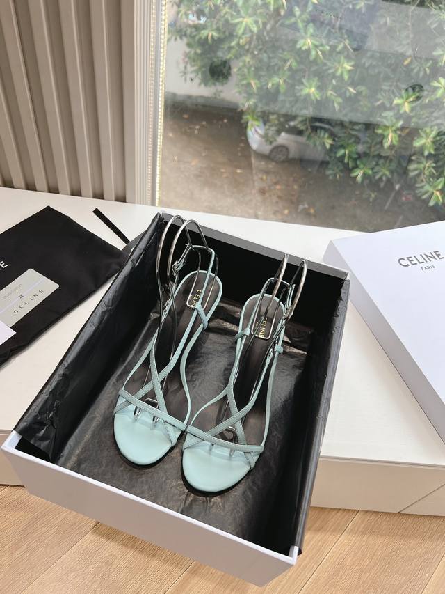 G039 Top-Tier Version Celine Spring/Summer New Arrival Thin-Heeled High-Heeled S