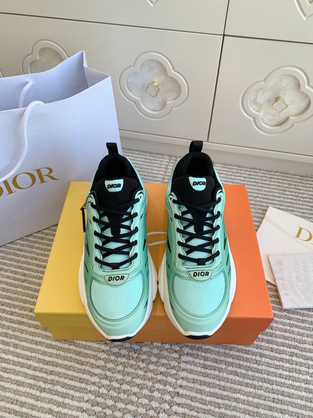 Premium-Grade Dior 2025B44 Blade Dunwei Couple's Matching Thick-Soled Dad Shoes