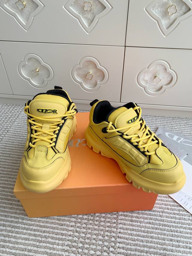 Couple Dior X Lewis Hamilton Tech Hiking Shoes Thick-Soled Pudding-Style Sports