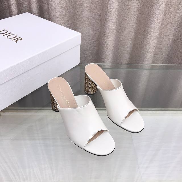 Dior Dior Fall/Winter New Icon Series Cylindrical Heel Women's Shoes Cd Celebrit