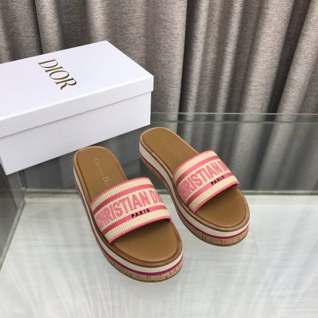 Dior Spring/Summer New Arrival Ivieta Dway Jelly Color Flat Strappy Sandals With