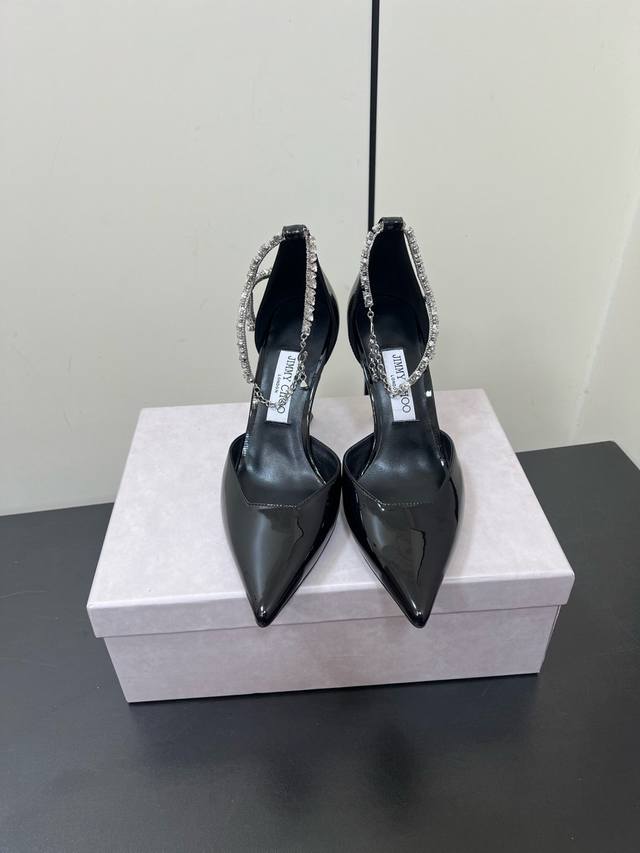 Jimmychoo New Arrival~ Jc 2025 Early Spring Pointed-Toe Stiletto Sandals With A