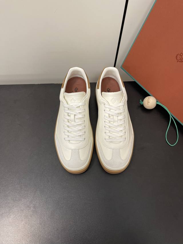 Men's 10 Lp Ss24 Couple's Edition German Training Shoes Loro Piana Classic Germa