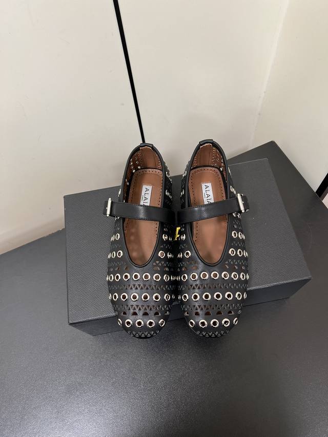 Alaia 24 Runway-Inspired Horsehair Leopard Print Flat Ballet Shoes Zhang Xiaohui