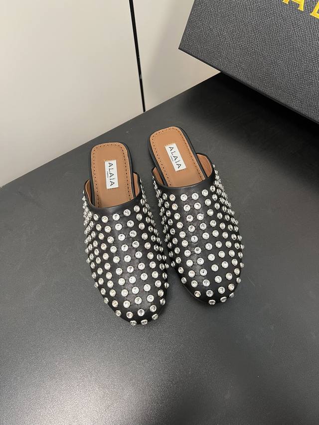 Diamond Half-Slip Alaia 24 Runway-Inspired Flat Ballet Shoes Zhang Xiaohui's Sig
