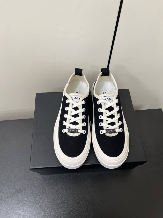 Chanel Chanel Hidden Vintage Canvas Shoes Vintage-Inspired Design, A Perfect Rep