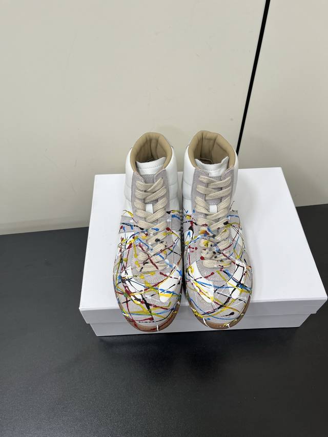 Graffiti Men's Maison Margiela Tibi Mm6 Classic Training Shoe High-Top Version U