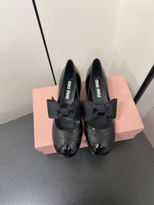 Miumiu Bow Mary Jane Fashion Shoes Truly Ethereal And Beautiful, Featuring A Sma