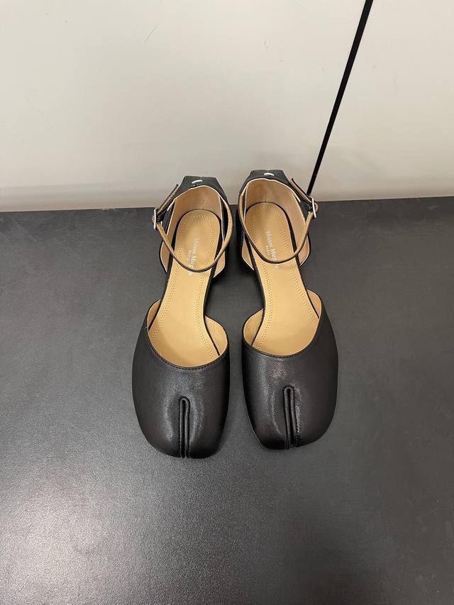 Sheepskin Maisonmargiela | Mm6 Magia New Retro Bow-Tied Split-Toe Flat Hollow Sa