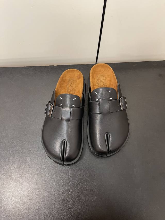 Mm6 Magila New Arrival Buckle-Front Birkenstock-Style Half-Slip-On Sandals Newly