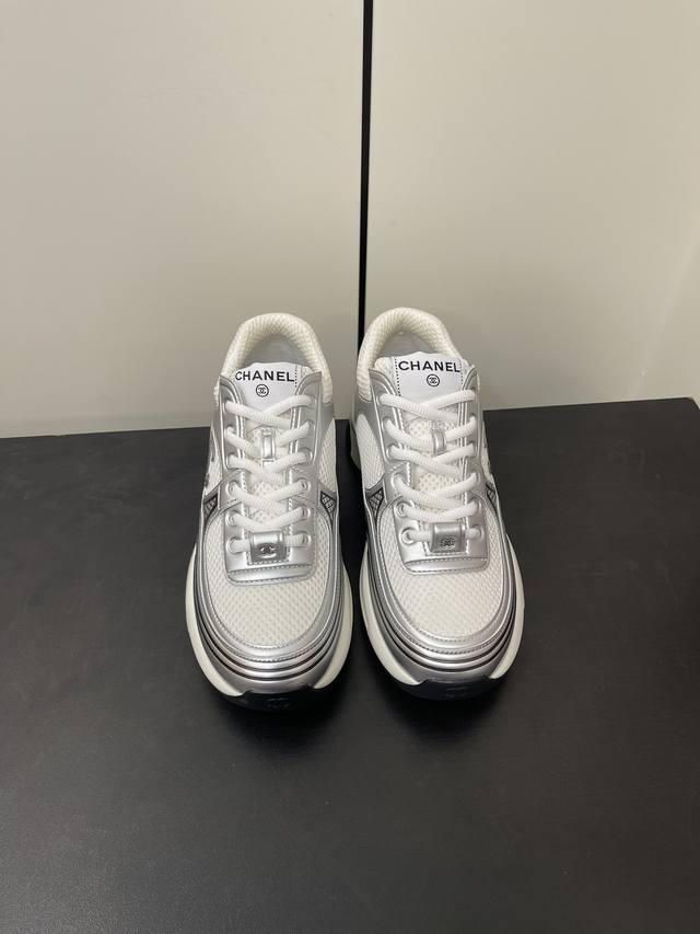 Chanel Silver Horn King, Early Spring New-Style Sneakers, Authentic Super-Replic