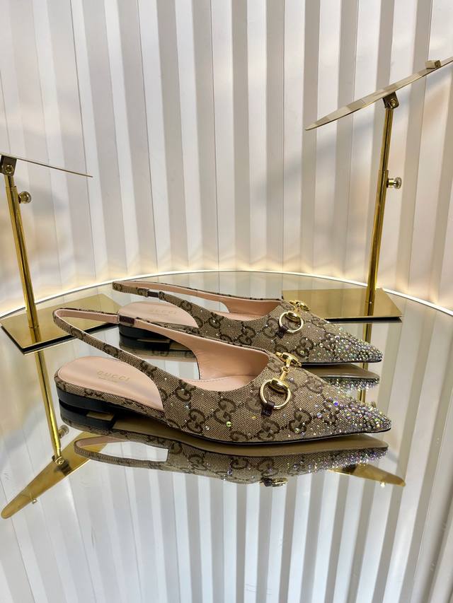 Gucci Horsebit Buckle Open-Toe High-Heel Sandals This Shoe Is Meticulously Adorn