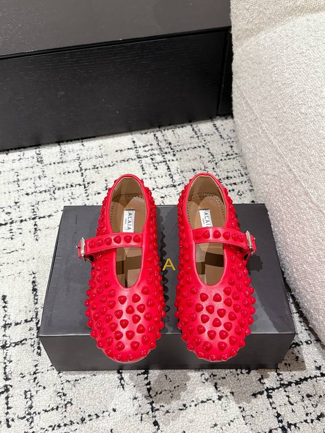 Alaia 25 Spring/Summer Latest Candy Stone Decorated Mary Jane Shoes The Shoe Upp