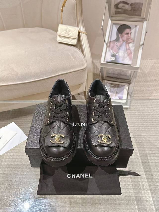 Factory-Direct Chane*L Egyptian Series Elegant Mule Autumn Shoes Upper: Authenti