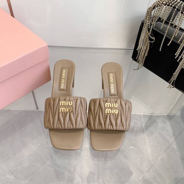 2025 Exclusive Counter Latest Color Series Miumi*2025Ss Spring/Summer New Flat L
