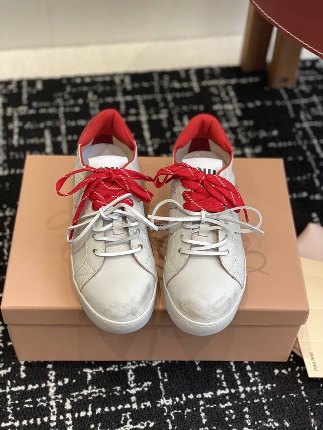 Premium-Grade Miu Miu 25Ss Thick-Soled Cookie-Style Sole 25Ss Spring/Summer New