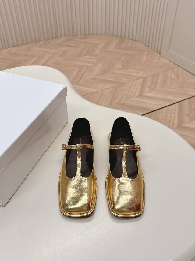 Top-Tier Version The Row 25Ss Early Spring New Arrival T-Strap Mary Jane Pumps T