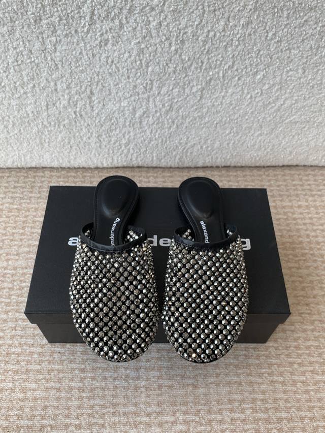 Alexander Wang 2025 Diamond-Face Sandal Upper: Imported Lambskin And Special Can