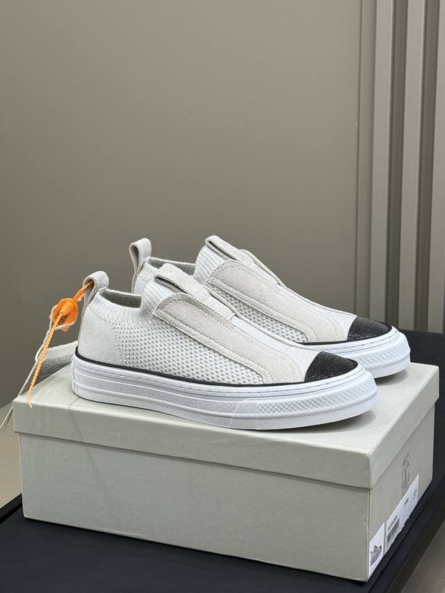 Top-Quality Brunello Cucinelli Classic Sneaker Series. Precious Materials And Ex