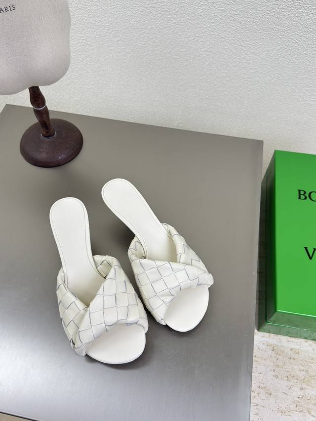 Bv Blink Series Slippers 15Mm Woven Single Shoe, Genuine Leather Hand-Woven , Of