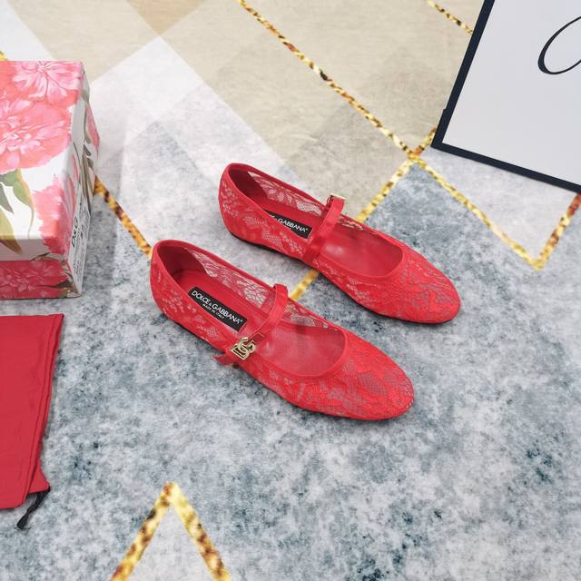 Dg Top-Tier High Version Newly Released. 2025 Official Website New Lace Flat Sho