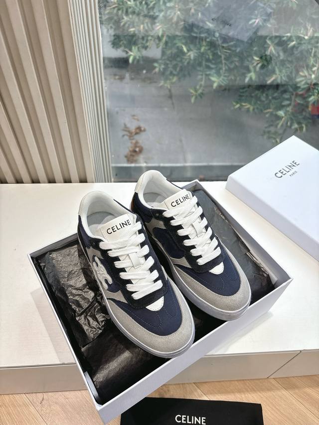 As Seen, As Delivered. G039, Celine Runner Cr-03 Sneakers With Celine Logo On Th