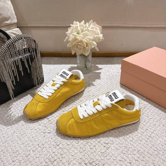 Miumiu 2025 Early Spring Runway New Arrival Agand Training Shoes, Ballet Dance S