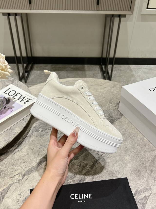 Celine Seline Spring/Summer Runway-Inspired Bread Shoe Trainer Thick-Soled Serie
