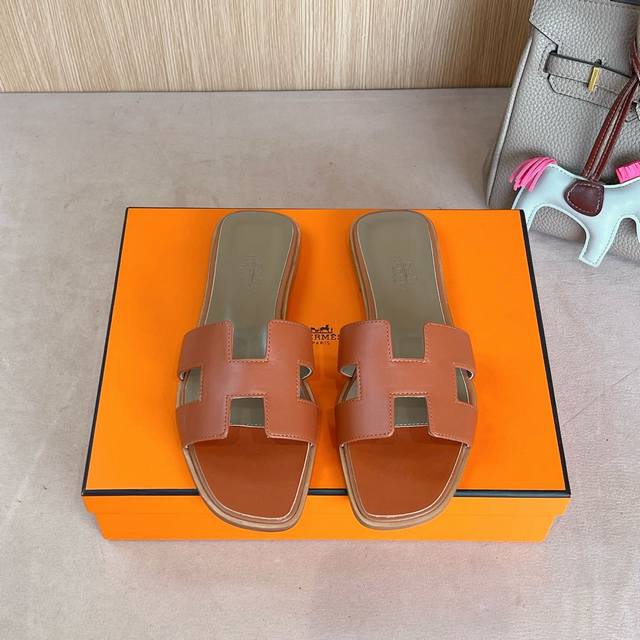 Classic Red And Brown Patchwork Toe-Ring ' Factory Price P Hermes Oran Sandal Se