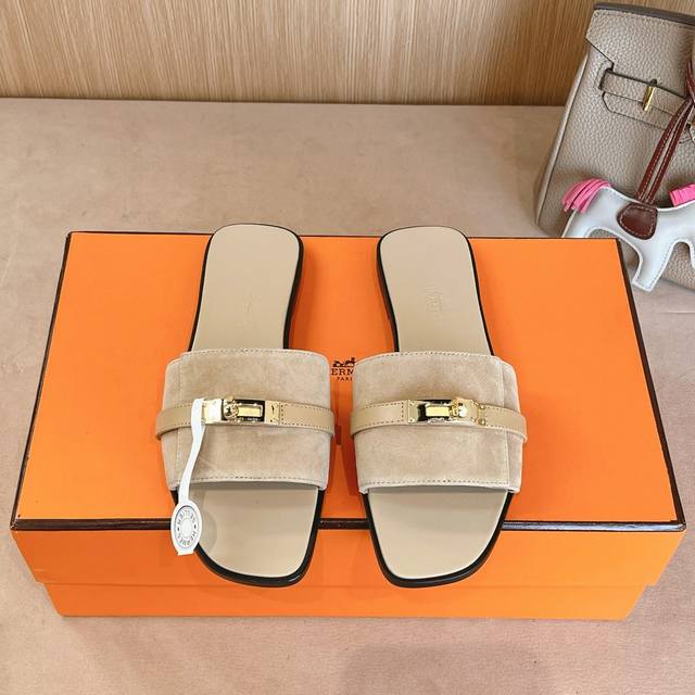 Factory Price P Hermes Giulia Sandal Series Fashionable And Versatile, Extremely