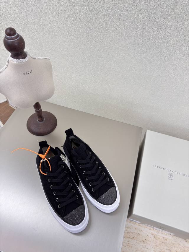 Bc Men's And Women's Brunellocucinel Black Knit Premium Materials And Exquisite