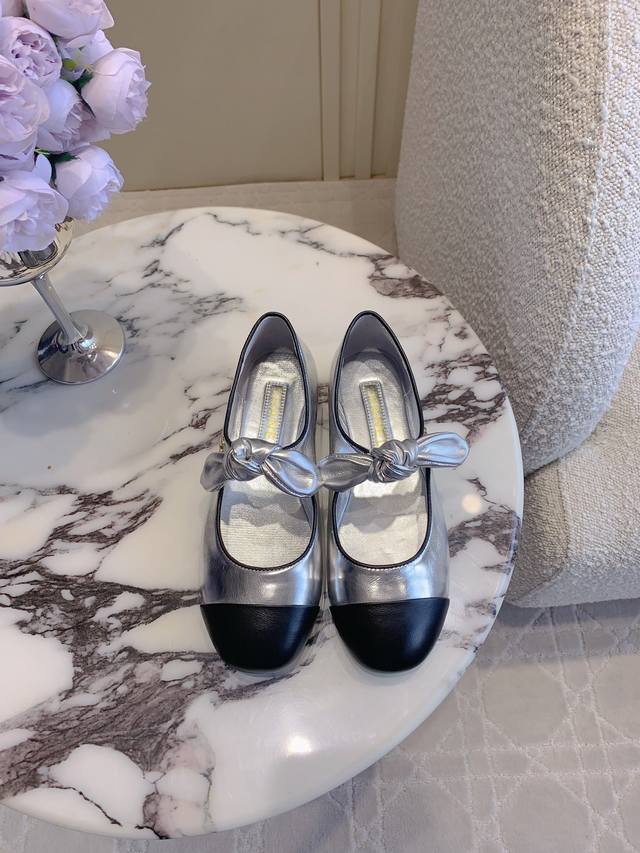 Factory Price P Chane*New Butterfly Bow Mary Jane Shoes The Elegant Design Exude