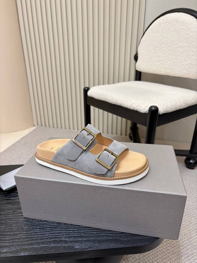 Yuan! Brunello Cucinelli, 2025 Ss New-Arrival Sandals In Antique Bronze Color Wi