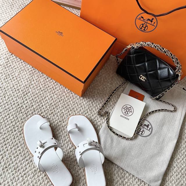 Hermes 25Th Anniversary New Model H-House Kelly Toe-Post Sandals, Toe-Post Sanda