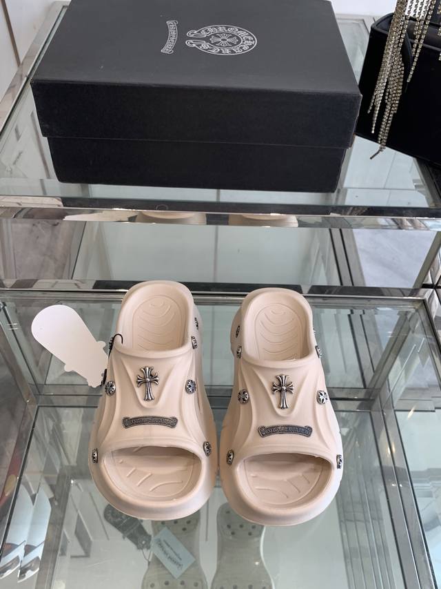 Chromehearts Cro Heart This Summer's Most Popular Lazy Slippers, Korean-Style Tr