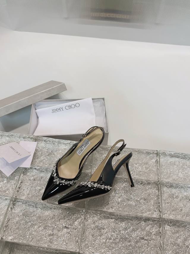 Available In Carefully Selected Latte, Off-White, And Black Patent Leather. The