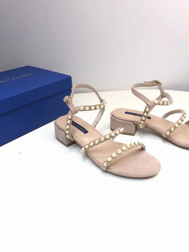 Sw Pernille Fashion Pearl Flat Shoes Fairy-Style Strappy Sandals For Women --- M