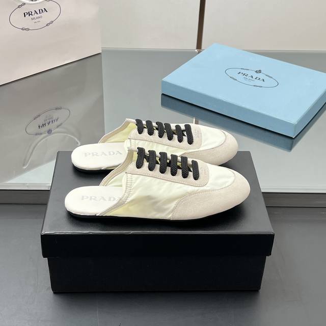 Factory Price High Quality!! Prada New Collapse Recycled Nylon And Suede Leather